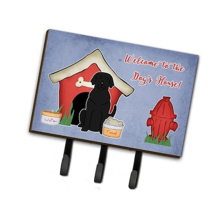 Carolines Treasures Carolines Treasures BB2811TH68 Dog House Collection Black Labrador Leash or Key Holder BB2811TH68